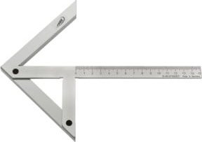 Helios Preisser Zentrierwinkel aus Edelstahl in Silber, Breite: 150 mm, Höhe: 130 mm - Bild 1
