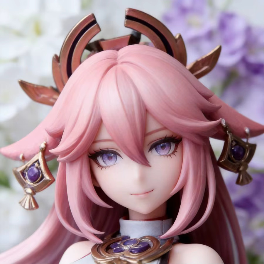 Bandai Genshin Impact Yae Miko Anime-Figur aus PVC, Höhe: 27 cm - Bild 3