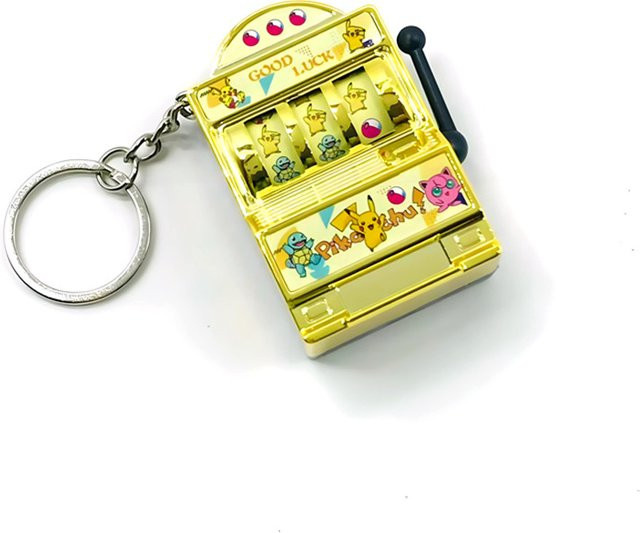 TAKARA TOMY Pokémon Mini Shake Machine Pikachu Schlüsselanhänger, Gelb - Bild 1