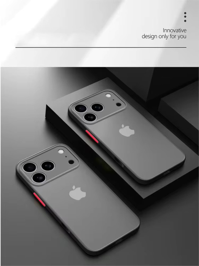 Stoßfeste iPhone Schutzhülle aus hartem PC für Apple iPhone 17 Pro Max, iPhone 17 Pro und iPhone 17 Air in Schwarz und Grau - Bild 2