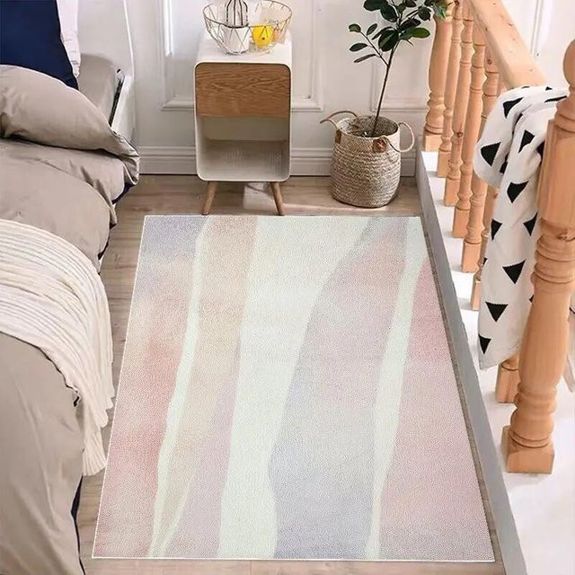 Karpetti Moderner Deko-Teppich in Mehrfarbig, Rutschfest und Waschbar, B/H: 90 x 60 cm - Bild 1