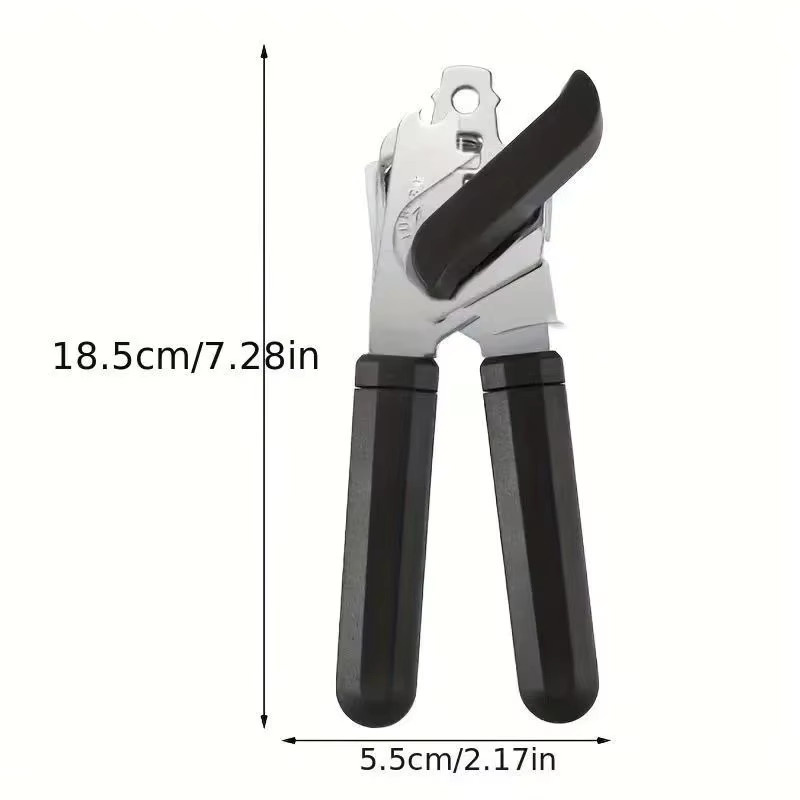 Professioneller manueller Side Cut Dosenöffner aus Edelstahl in Silber mit ergonomischem Griff - Bild 6