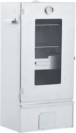 vidaXL Räucherofen mit Kaltrauchgenerator aus verzinktem Stahl in Silber