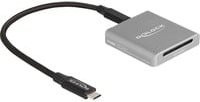 Delock USB Type-C Card Reader für SD Express (SD 7.1) Speicherkarten, Grau - Bild 1