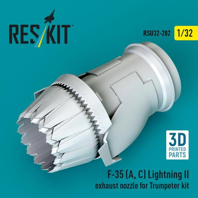Trumpeter F-35 Lightning II Exhaust Nozzle, 3D Printed - Bild 1