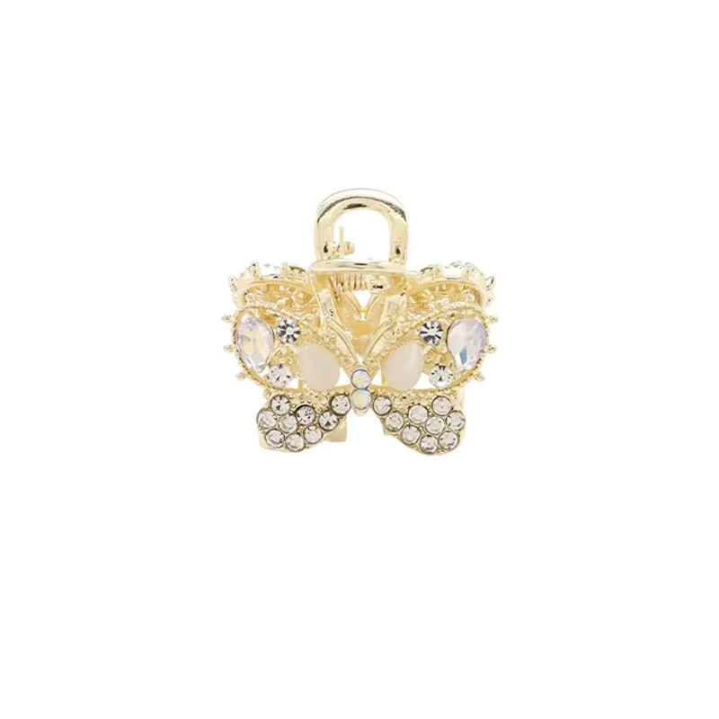 HIYAYZ Haarspange Schmetterling mit Opal Strass, Damen - Bild 2