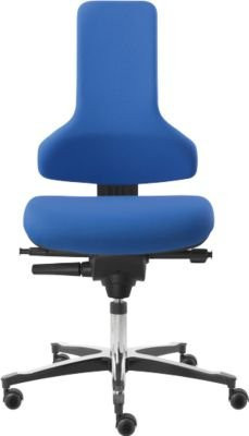 Arbeitsstuhl Dauphin Tec profile IS 2011 SE in Blau mit Synchronmechanik und Sitztiefenverstellung ohne Armlehnen - Bild 1