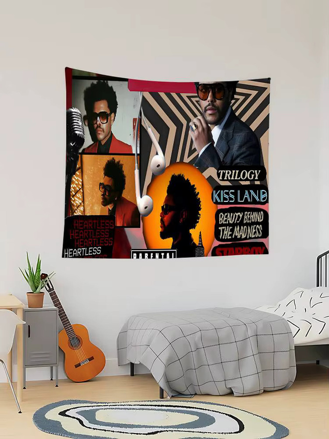 Rastar Flagge The Weeknd mit abstraktem Grafikdesign in Multicolour, B/H: 70 x 50 cm - Bild 7