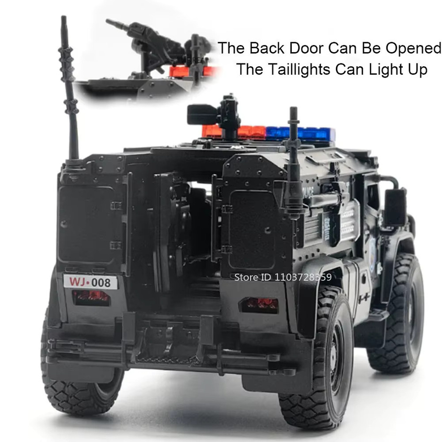 MAKEDA Sabertooth Gepanzertes Auto Modell, 1:32, Metall, mit Licht und Sound - Bild 5