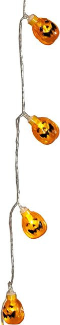 Brauns-Heitmann LED Kürbis Lichtstrang Orange für Halloween - Bild 1
