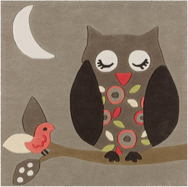 Arte Espina Kurzflorteppich Joy 4190 Multi Owl mehrfarbig B/B: 130 x 130 cm - Bild 1