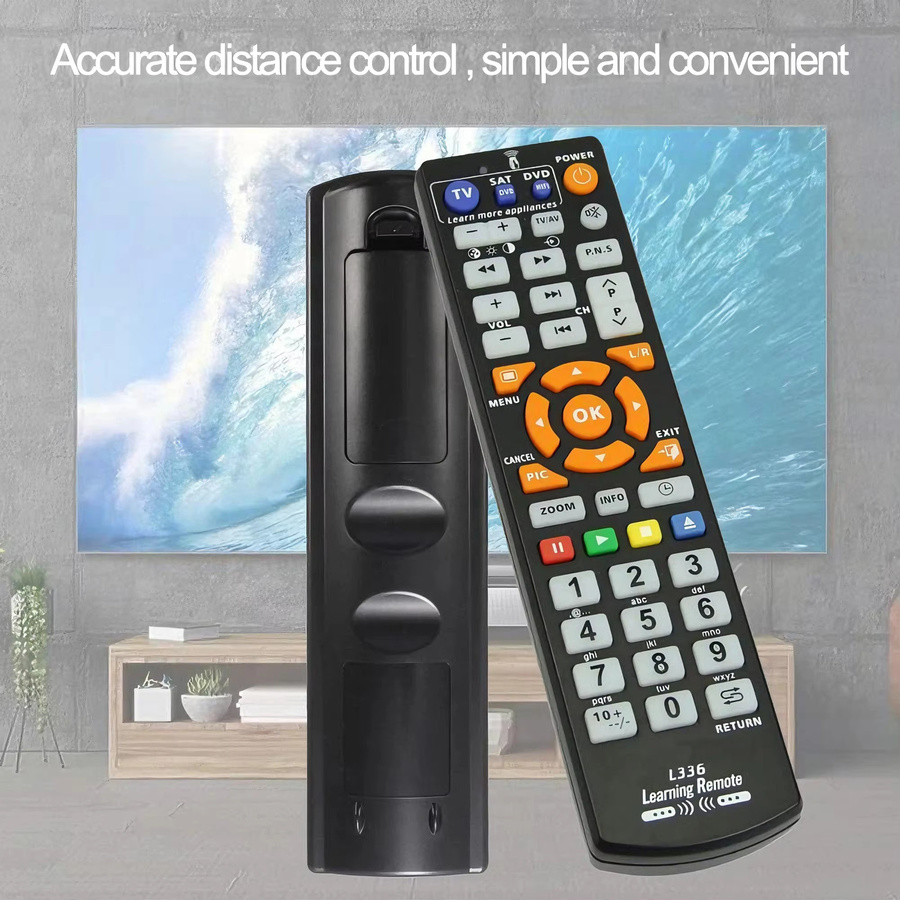 Kebidu Smart L336 IR-Lernfähige Fernbedienung mit 42 Tasten in Schwarz für TV, DVD, SAT und HIFI-Geräte - Bild 4