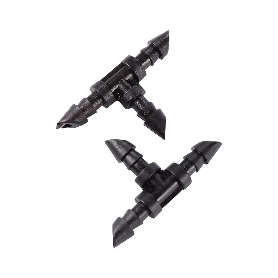 20 Stück Adhere To Fly Schlauchverbinder Set mit Widerhaken in Schwarz für Gartenbewässerung und Aquarium, Durchmesser: 4 mm und 7 mm - Bild 1