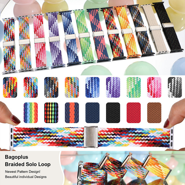 Uhrenarmband Nylon, elastisch, Unisex, für Apple Watch 49 mm 45 mm 40 mm 41 mm 46 mm - Bild 1