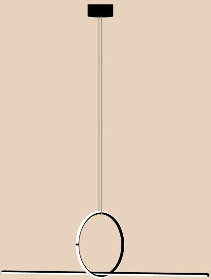 Flos Arrangements LED-Pendelleuchte in Ringform, weiß oder schwarz, minimalistisches Design, erweiterbar - Bild 1