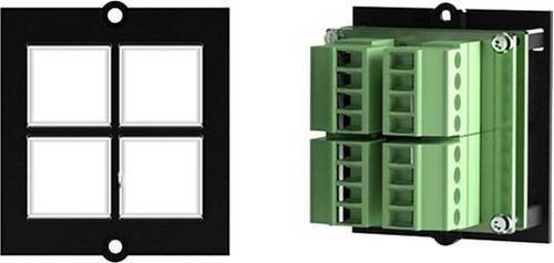 Bachmann 4-fach Tastenmodul mit blauem Push-Button in Schwarz - Bild 2
