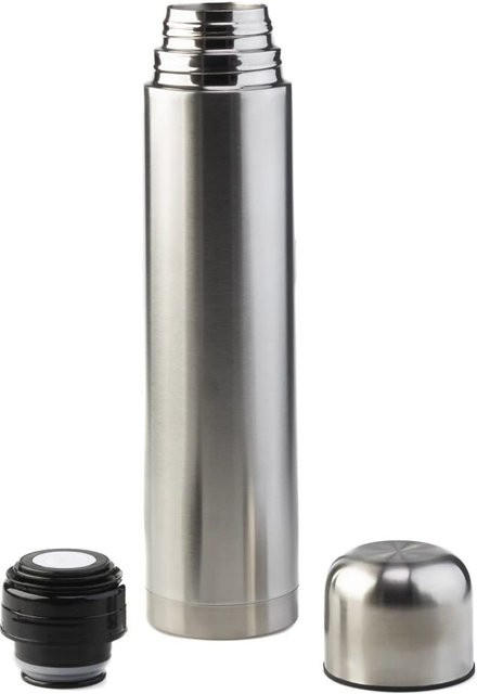 Löwenthal Thermosflasche aus Edelstahl in Silber, 1 l - Bild 1