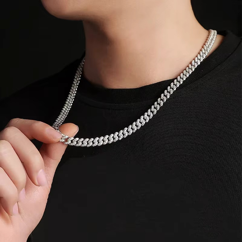 EWYA Halskette, Moissanit, 925 Silber, Unisex - Bild 2