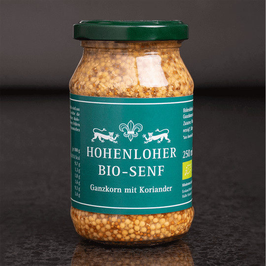 Bäuerliche Erzeugergemeinschaft Schwäbisch Hall Bio-Senf Ganzkorn mit Koriander 250 g - Bild 1