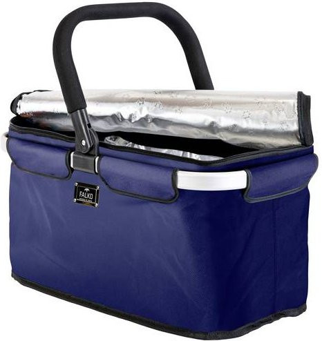 FALKO Thermo-Einkaufskorb Blau B: 28,0 cm, T: 25,0 cm, H: 22,0 cm - Bild 1