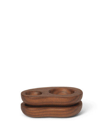 Ferm Living Cairn Eierbecher aus Holz in Braun - Bild 2