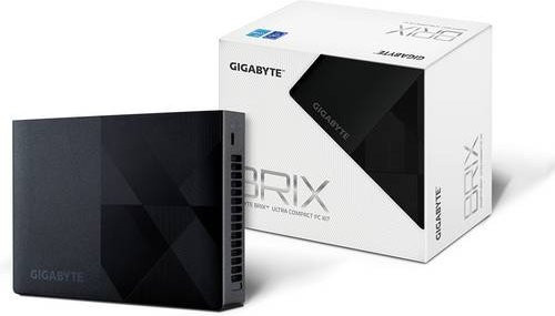 Gigabyte Intel BRIX BNIP-200 Mini PC mit Intel N200 Prozessor, 16GB RAM, 500GB SSD und Windows 11 Pro in Schwarz - Bild 1