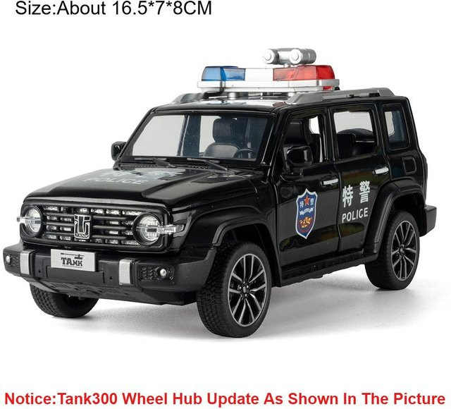 Linyi toy car Tank 300 X-Trail, Polizeiauto Modell, 1:32, Licht und Sound, ab 14 Jahren - Bild 1
