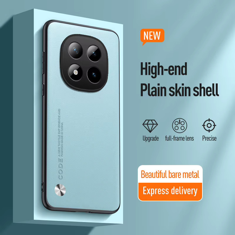 Hautfreundliche Lederhülle für Xiaomi Poco X8 Pro Max, Redmi Note 15 Pro 4G/5G und 15ProPlus zur sturzsicheren Schutzhülle - Bild 1