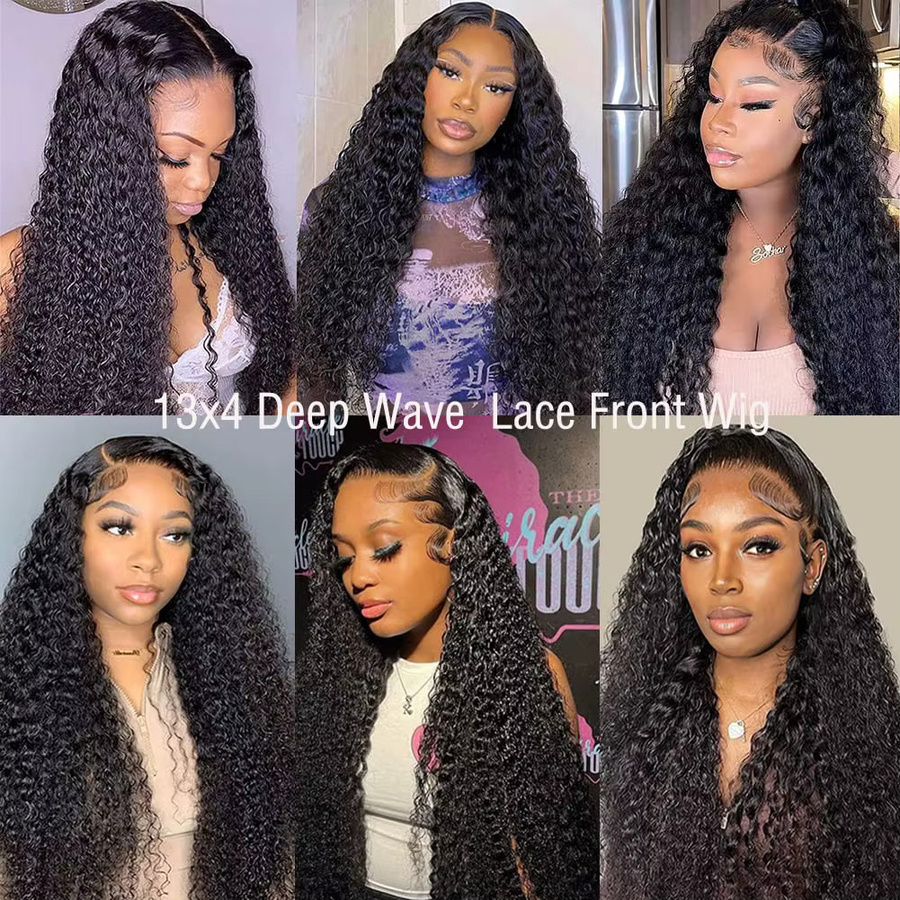 QZOQZO Echthaarperücke, Kinky Curly HD Lace Frontal, 42 Zoll, Damen - Bild 5