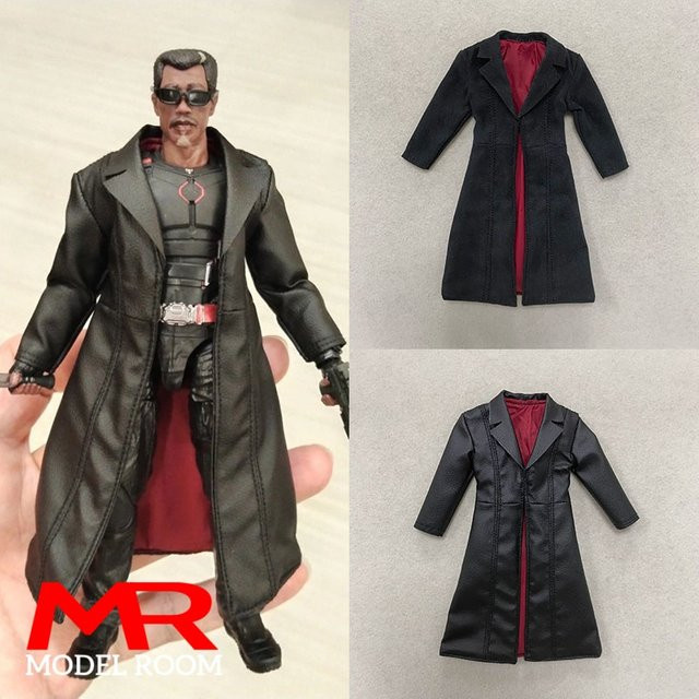 Mezco Notaman Mezco Soldat Actionfigur-Körper, schwarzer langer Ledermantel, Stoff-Windjacke, Zubehör, Maßstab 1:12 - Bild 1