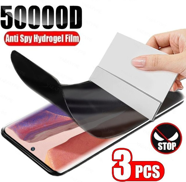 3er Set Anti Spy Privatsphäre Hydrogel Displayschutz für Vivo V50 V60 V60E Lite 4G 5G T4 Pro Ultra Lite T4x T4R - Bild 1