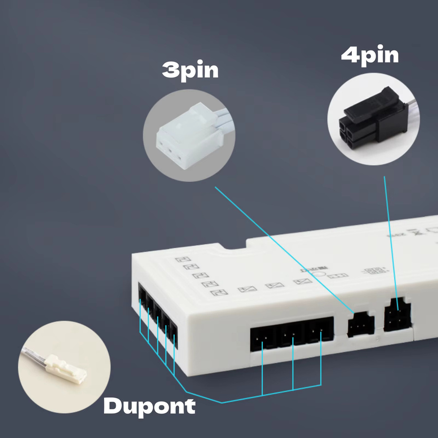 GAHADA LED-Beleuchtungstransformator Netzteil Adapter mit Dupont-Anschluss für Schrank- und Streifenlicht, Weiß - Bild 2