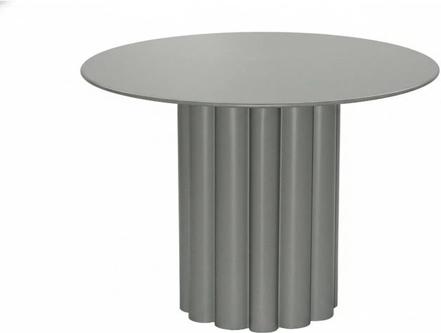 Vente-unique Beistelltisch Wodoli in Khaki aus Metall mit runder Form, Höhe: 63 cm, Durchmesser: 45,5 cm - Bild 1