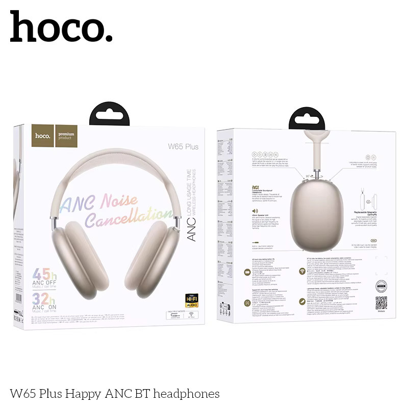 HOCO W65 Plus ANC Bluetooth Over-Ear Kopfhörer mit Geräuschunterdrückung in Multicolour - Bild 4