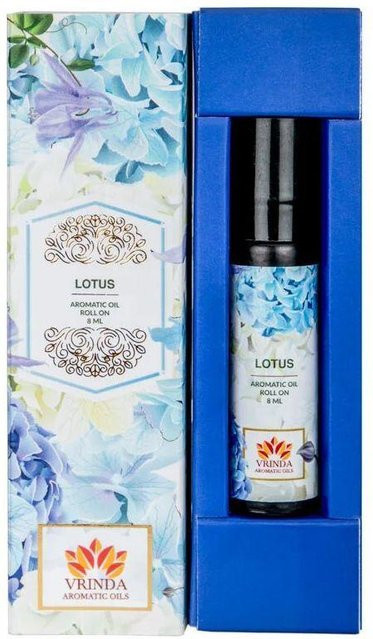Vrindaam Lotus-Aromaöl-Rollerflasche, 8 ml, Unisex, Blumig - Bild 1