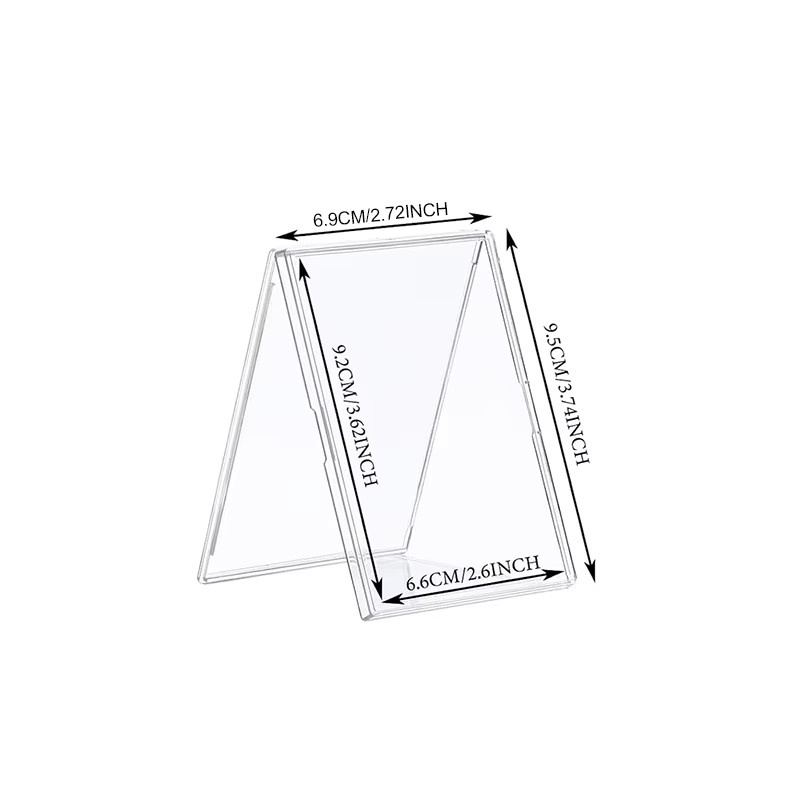TMZ Kartenschutzhülle aus Acryl in Transparent als Mini-Fotorahmen und Display-Halter zur Kartenaufbewahrung - Bild 2