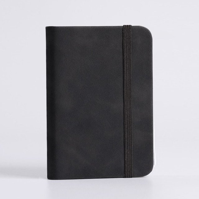 ZSjiahe A7 Notizbuch mit PU-Einband in Schwarz - Bild 1