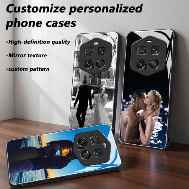 Personalisierte Fotospiegel Handyhülle für Honor Magic 8 7 6 5 4 Lite Pro Ultimate RSR in Schwarz und Mehrfarbig - Bild 1