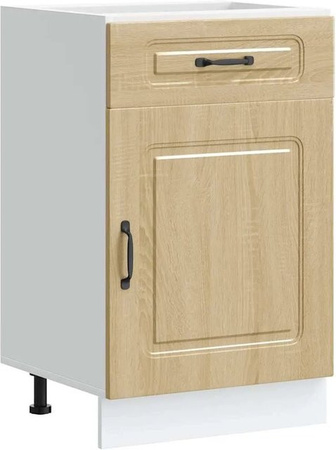 vidaXL Küchenunterschrank Kalmar in Sonoma-Eiche, modern, braun, B/T/H: 50 x 46 x 81,5 cm