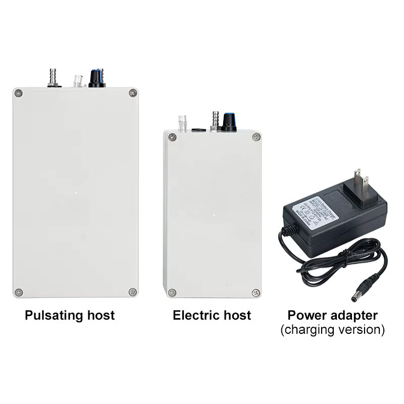 JIECARE Elektrische Melkmaschine aus Edelstahl mit Milchbehälter und Melkpumpe für Schafe und Kühe, Silber - Bild 2