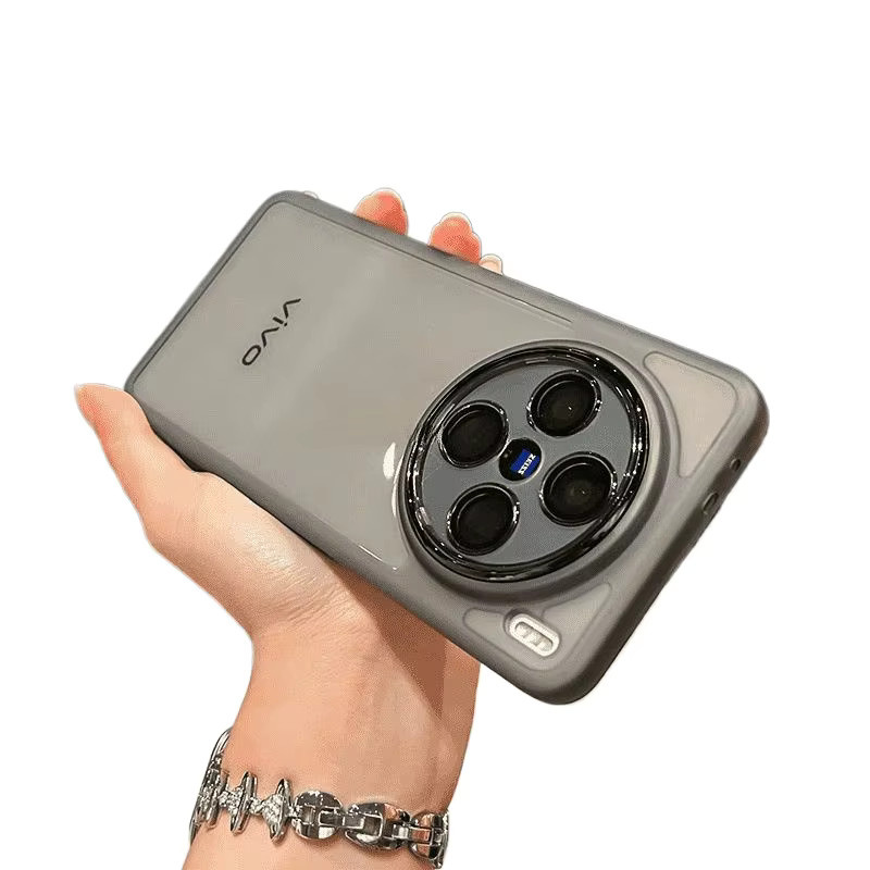 Stoßfeste Silikon Schutzhülle für Vivo X300 und Vivo X300 Pro in Grau - Bild 2