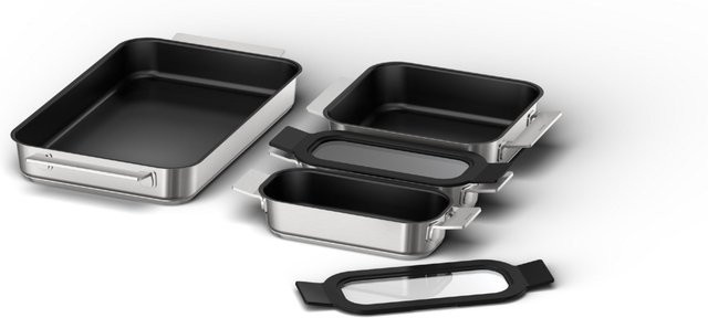 NEFF Kochgeschirr-Set aus Edelstahl in Silber Z9404FF0 - Bild 1