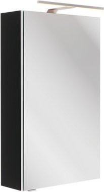 Fackelmann Spiegelschrank SBC mit LED-Beleuchtung und Steckdose, Schwarz Matt, B/H/T: 40 x 68 x 15,3 cm - Bild 2