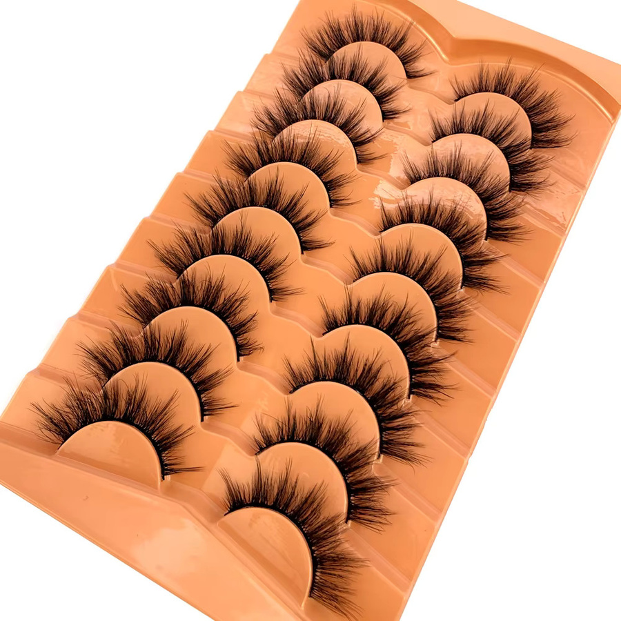 HBZGTLAD Künstliche Wimpern Cat-Eye, Black, 9/10 Paar - Bild 3