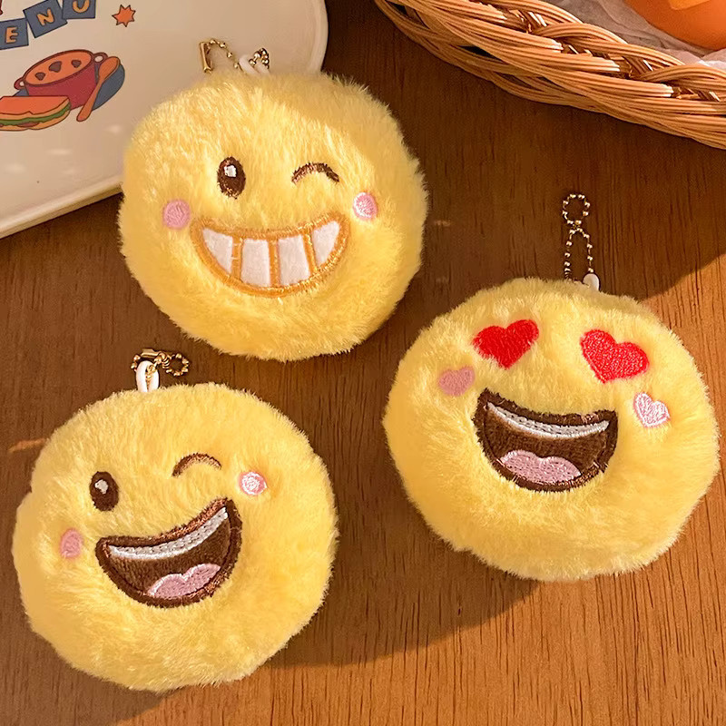 Smiley-Emoji-Puppe Plüsch-Anhänger, Unisex - Bild 4