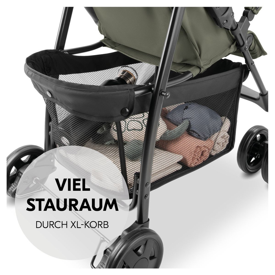 Hauck Buggy Sport Travel Buggy mit Federung und Schwenkrädern in Grün - Bild 5