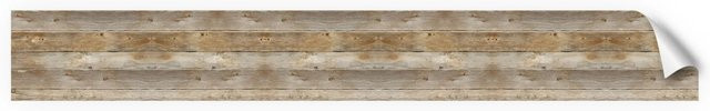 Myspotti Küchenrückwandfolie Holzoptik in Braun, B: 450 cm, H: 60 cm - Bild 1