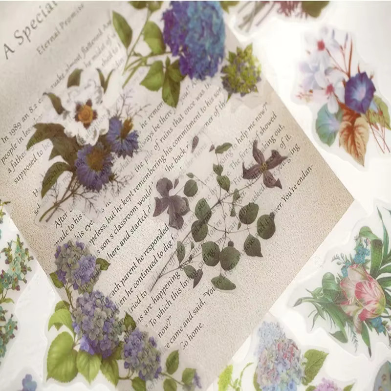 Florale botanische Sammelalbum-Aufkleber Blumenladen-Serie Nr. 4 in Multicolour für dein Tagebuch und DIY-Projekte - Bild 2