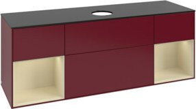 V&B Waschtischunterschrank Finion in Grau lackiert, Breite: 160 cm, Tiefe: 50,1 cm, Höhe: 50,1 cm - Bild 1