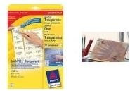 Avery Zweckform J4722 Polyester-Klebeetiketten für Inkjet, transparent, A4, 250 Etiketten - Bild 1